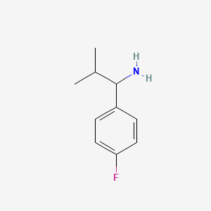 molecular formula C10H14FN B1309626 1-(4-Fluoro-phenyl)-2-methyl-propylamine CAS No. 863668-04-6