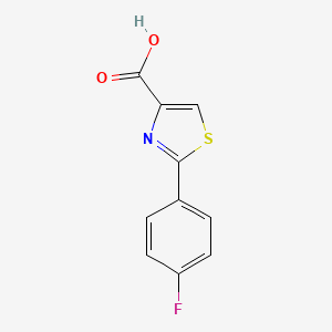 molecular formula C10H6FNO2S B1309627 2-(4-fluorophenyl)-1,3-thiazole-4-carboxylic Acid CAS No. 863668-07-9