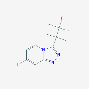 7-Iodo-3-(1,1,1-trifluoro-2-methylpropan-2-yl)-[1,2,4]triazolo[4,3-a]pyridine