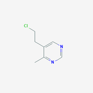 molecular formula C7H9ClN2 B13096351 5-(2-Chloroethyl)-4-methylpyrimidine 