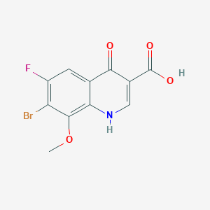 7-Bromo-6-fluoro-8-methoxy-4-oxo-1,4-dihydroquinoline-3-carboxylic acid