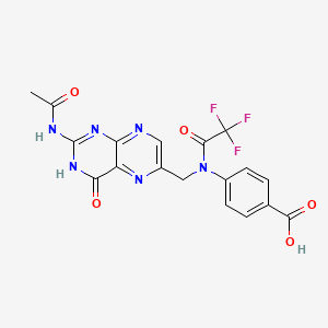 N2-Acetyl-N10-trifluoroacetyl pteroic acid