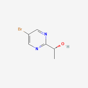 molecular formula C6H7BrN2O B13096411 (R)-1-(5-bromopyrimidin-2-yl)ethanol 