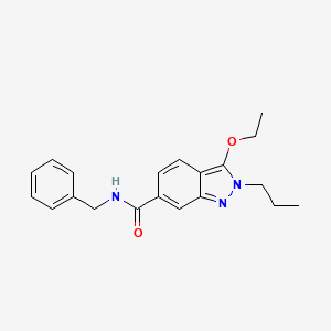 2H-Indazole-6-carboxamide, 3-ethoxy-N-(phenylmethyl)-2-propyl-