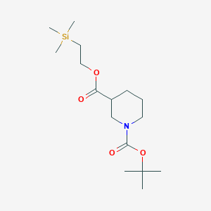 1-tert-Butyl 3-(2-(trimethylsilyl)ethyl) piperidine-1,3-dicarboxylate