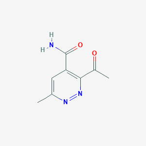 3-Acetyl-6-methylpyridazine-4-carboxamide