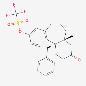 (4AR,11BS)-11B-Benzyl-4A-methyl-3-oxo-2,3,4,4A,5,6,7,11B-octahydro-1H-dibenzo[A,C][7]annulen-9-YL trifluoromethanesulfonate