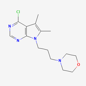 4-(3-(4-Chloro-5,6-dimethyl-7H-pyrrolo[2,3-d]pyrimidin-7-yl)propyl)morpholine