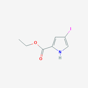 molecular formula C7H8INO2 B1309656 4-碘-1H-吡咯-2-羧酸乙酯 CAS No. 433267-56-2