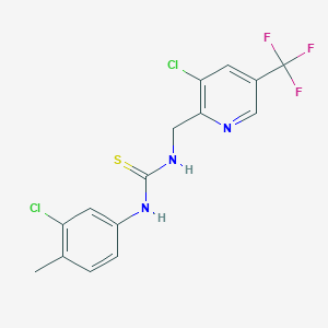 1-(3-Chloro-4-methylphenyl)-3-((3-chloro-5-(trifluoromethyl)pyridin-2-yl)methyl)thiourea