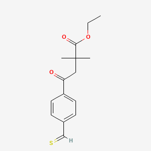 Ethyl2,2-dimethyl-4-oxo-4-(4-thiomethylphenyl)butyrate