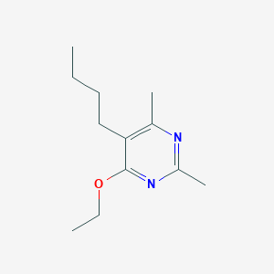 molecular formula C12H20N2O B13096610 5-Butyl-4-ethoxy-2,6-dimethylpyrimidine 