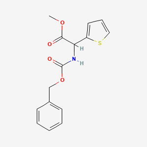 Methyl 2-(((benzyloxy)carbonyl)amino)-2-(thiophen-2-YL)acetate