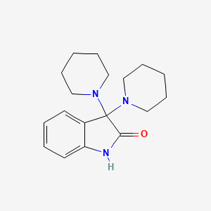 3,3-Di(piperidin-1-yl)-1,3-dihydro-2H-indol-2-one