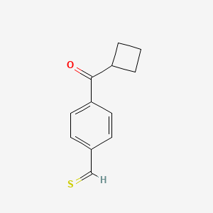 4-(Cyclobutanecarbonyl)thiobenzaldehyde