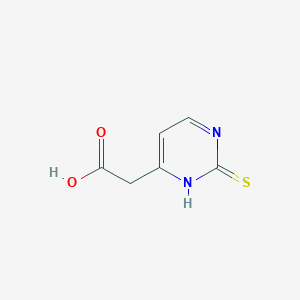 molecular formula C6H6N2O2S B13096701 2-(2-Thioxo-2,3-dihydropyrimidin-4-yl)acetic acid 