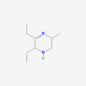 molecular formula C9H18N2 B13096715 5,6-Diethyl-3-methyl-1,2,3,6-tetrahydropyrazine 