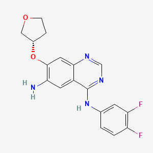 (S)-N4-(3,4-Difluorophenyl)-7-((tetrahydrofuran-3-yl)oxy)quinazoline-4,6-diamine