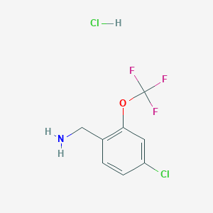 (4-Chloro-2-(trifluoromethoxy)phenyl)methanamine hydrochloride