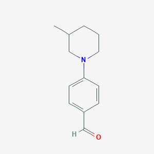 molecular formula C13H17NO B1309674 4-(3-甲基哌啶-1-基)-苯甲醛 CAS No. 869943-29-3