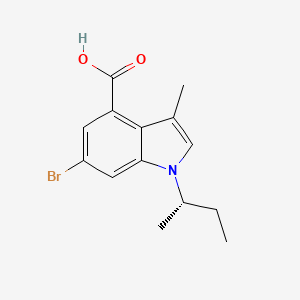 (S)-6-Bromo-1-(sec-butyl)-3-methyl-1H-indole-4-carboxylic acid