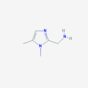 molecular formula C6H11N3 B13096754 (1,5-Dimethyl-1H-imidazol-2-YL)methanamine 