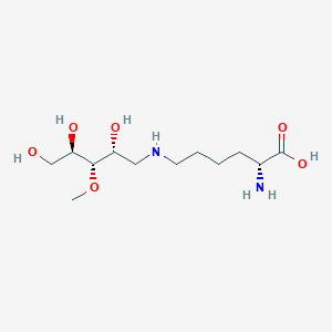 (2R)-2-amino-6-[[(2R,3S,4R)-2,4,5-trihydroxy-3-methoxypentyl]amino]hexanoic acid