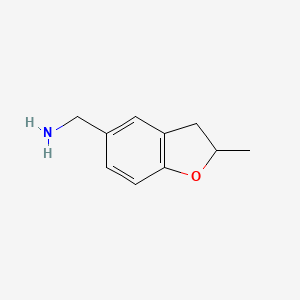 molecular formula C10H13NO B1309678 1-(2-Methyl-2,3-dihydro-1-benzofuran-5-YL)methanamine CAS No. 55746-19-5