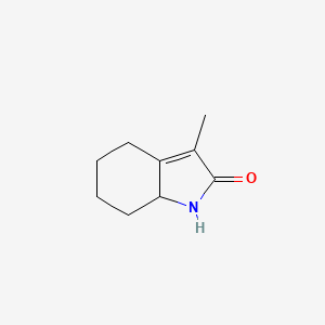 molecular formula C9H13NO B13096827 3-Methyl-5,6,7,7a-tetrahydro-1H-indol-2(4H)-one 