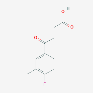 molecular formula C11H11FO3 B1309683 4-(4-氟-3-甲基苯基)-4-氧代丁酸 CAS No. 349-22-4