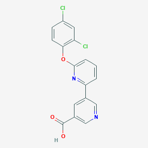 6-(2,4-Dichlorophenoxy)-[2,3'-bipyridine]-5'-carboxylic acid