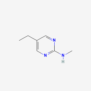 molecular formula C7H11N3 B13096842 5-ethyl-N-methylpyrimidin-2-amine CAS No. 90008-44-9