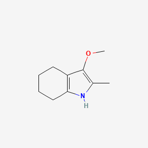 molecular formula C10H15NO B13096904 3-methoxy-2-methyl-4,5,6,7-tetrahydro-1H-indole CAS No. 354580-26-0