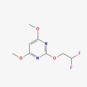 molecular formula C8H10F2N2O3 B13096908 2-(2,2-Difluoroethoxy)-4,6-dimethoxypyrimidine 