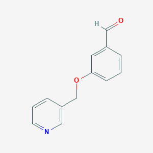 molecular formula C13H11NO2 B1309691 3-(Pyridin-3-ylmethoxy)-benzaldehyde CAS No. 128133-56-2