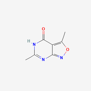 molecular formula C7H7N3O2 B13096917 3,6-Dimethylisoxazolo[3,4-d]pyrimidin-4(1H)-one 