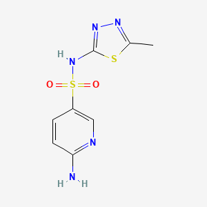 6-amino-N-(5-methyl-1,3,4-thiadiazol-2-yl)pyridine-3-sulfonamide