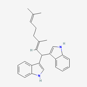 3,3'-(3,7-Dimethylocta-2,6-dienylidene)bis(1H-indole)