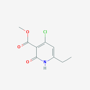 molecular formula C9H10ClNO3 B13096993 Methyl 4-chloro-6-ethyl-2-oxo-1,2-dihydropyridine-3-carboxylate CAS No. 1956328-45-2