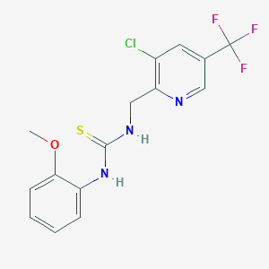 1-((3-Chloro-5-(trifluoromethyl)pyridin-2-yl)methyl)-3-(2-methoxyphenyl)thiourea