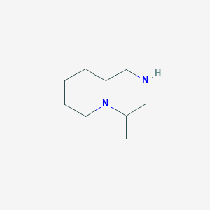 molecular formula C9H18N2 B13097019 4-Methyloctahydro-1H-pyrido[1,2-a]pyrazine 