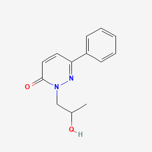 molecular formula C13H14N2O2 B13097027 2-(2-Hydroxypropyl)-6-phenylpyridazin-3(2H)-one CAS No. 59594-39-7