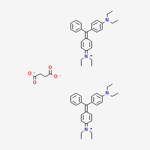 N-(4-((4-(Diethylamino)phenyl)(phenyl)methylene)cyclohexa-2,5-dien-1-ylidene)-N-ethylethanaminiumsuccinate