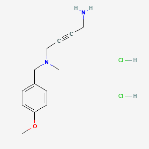 molecular formula C13H20Cl2N2O B13097099 N1-(4-Methoxybenzyl)-N1-methylbut-2-yne-1,4-diamine dihydrochloride 