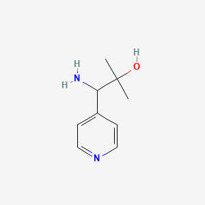 1-Amino-2-methyl-1-(pyridin-4-YL)propan-2-OL