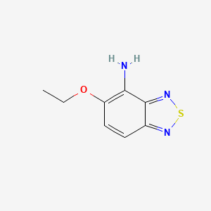 molecular formula C8H9N3OS B13097108 5-Ethoxybenzo[c][1,2,5]thiadiazol-4-amine 