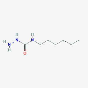 molecular formula C7H17N3O B13097169 N-Hexylhydrazinecarboxamide CAS No. 79353-76-7