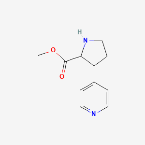 Methyl 3-(pyridin-4-yl)pyrrolidine-2-carboxylate