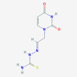 2-(2-(2,4-Dioxo-3,4-dihydropyrimidin-1(2H)-yl)ethylidene)hydrazinecarbothioamide