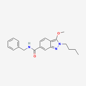 N-Benzyl-2-butyl-3-methoxy-2H-indazole-6-carboxamide